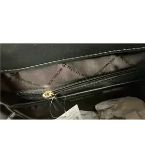 New Michael Kors Phoebe Medium Flap Drawstring Backpack Non-Leather Vegan Black Michael Kors Women main image 4